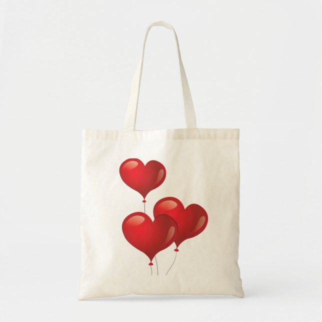 Heart Balloons Budget Tasche (Vorne)