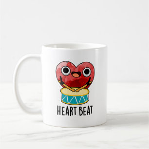 Heart Beat Funny Heart Drummer Pub Kaffeetasse