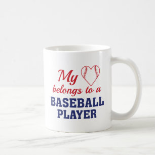 Heart Belongs Baseball Kaffeetasse