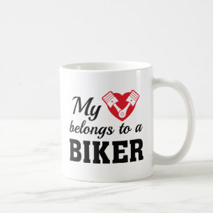 Heart Belongs Biker Kaffeetasse