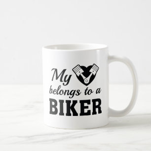 Heart Belongs Biker Kaffeetasse