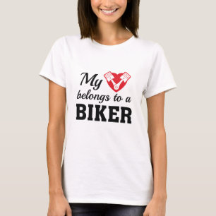 Heart Belongs Biker T-Shirt