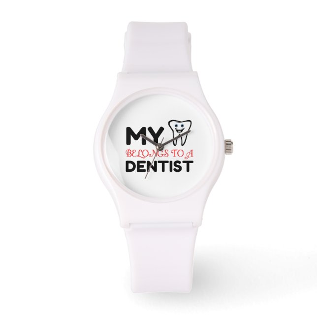 Heart Belongs Dentist Armbanduhr (Vorderseite)