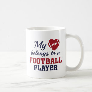 Heart Belongs Football Kaffeetasse