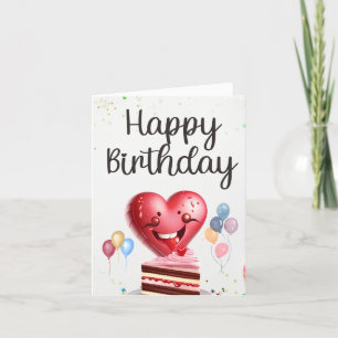 Heart Birthday Love : Carte Anniversaire