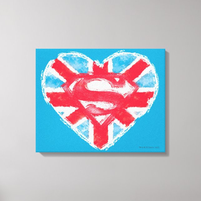 Heart British S-Shield Leinwanddruck (Vorderseite)