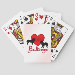 Heart Bulldogs Spielkarten