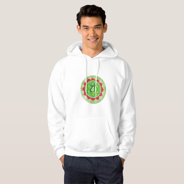 Heart Chakra Anahata Man Hoodie (Vorne ganz)