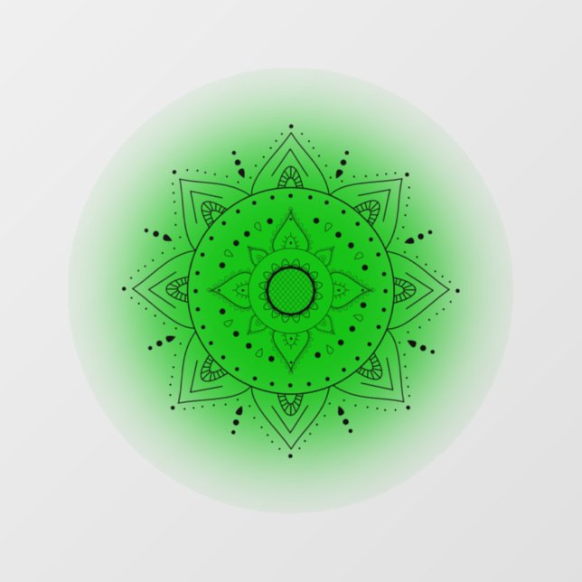 Heart Chakra Fensteraufkleber (Blatt)