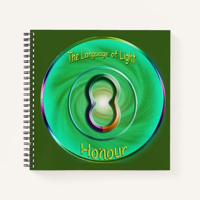 Heart Chakra - Honorar Power Notebook Notizbuch (Vorderseite)