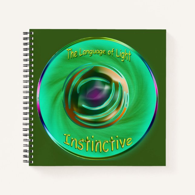 Heart Chakra - Instinktives Power-Notebook Notizbuch (Vorderseite)
