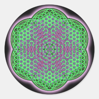 Heart Chakra Runder Aufkleber