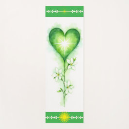 Heart Chakra Yoga Mat | Green Lotus for Healing Yogamatte