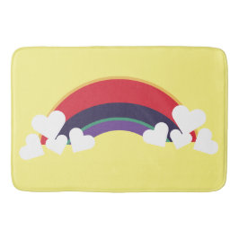 ♥ Heart colored bunt Rainbow Color Regenbogen Badematte