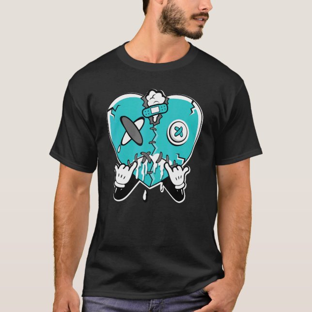 Heart Cry Griffey Max 1 Aqua Matching T-Shirt (Vorderseite)
