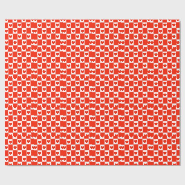 heart custom Sustainable Premium Crew Sock Geschenkpapier (Flach)