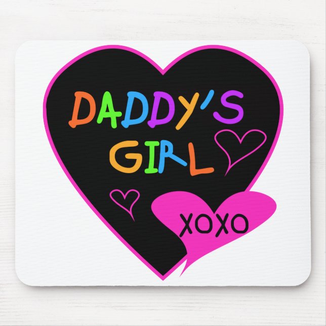 Heart Daddy's Girl T Shirts and Gifts Mousepad (Vorne)