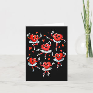 Heart Dancing Ballet Valentinstag Ballettlehrer Karte