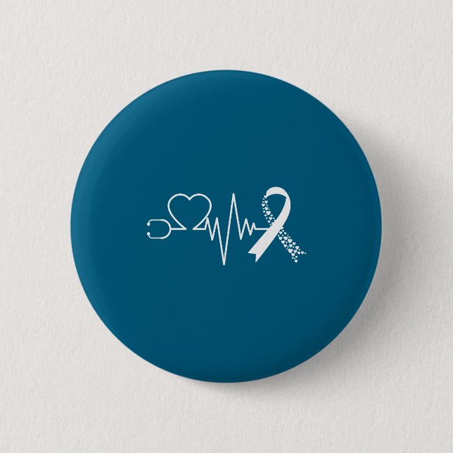Heart Disease Awareness Go Red In February Health  Button (Vorderseite)