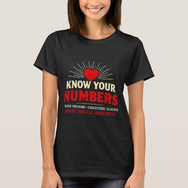 Heart Disease Awareness Go Red In February Health  T-Shirt (Vorderseite)