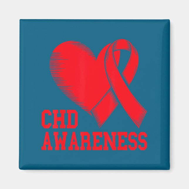 Heart Disease Awareness  Magnet (Vorne)