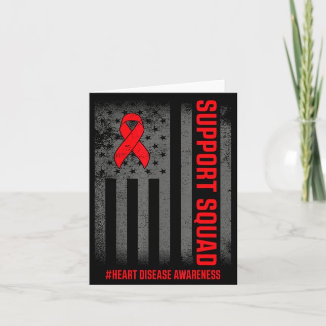 Heart Disease Awareness Month Open Heart Diseases  Karte (Vorderseite)