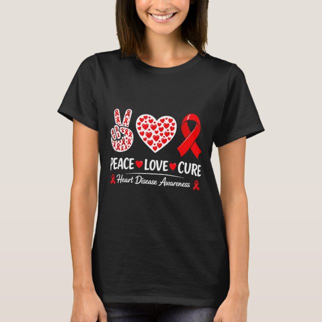 Heart Disease Awareness  T-Shirt (Vorderseite)