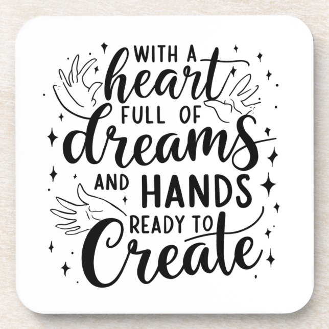 Heart Dreams Untersetzer (Vorderseite)