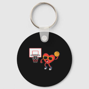 Heart Dunk Basketball Player Valentinstag Liebe S Schlüsselanhänger