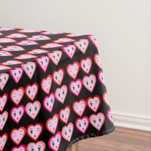 Heart Emoji Emoticons Fashion Tischdecke