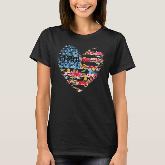 Heart Flower Flag Gram T-Shirt (Vorderseite)