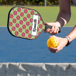 Heart Flowers by Kenneth Yoncich Pickleball Schläger
