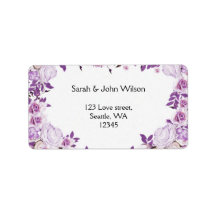 Heart Frame Lila Lavendel Rose Hochzeit