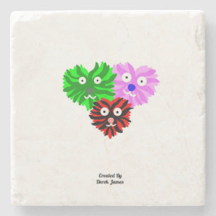 Heart Fuzzies Marble Stone Untersetzer