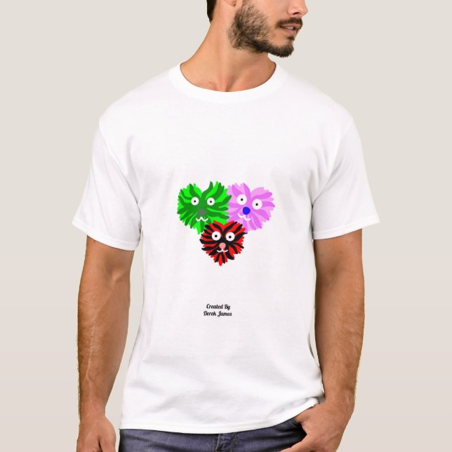 Heart Fuzzies Men's White Basic T Shirt (Vorderseite)