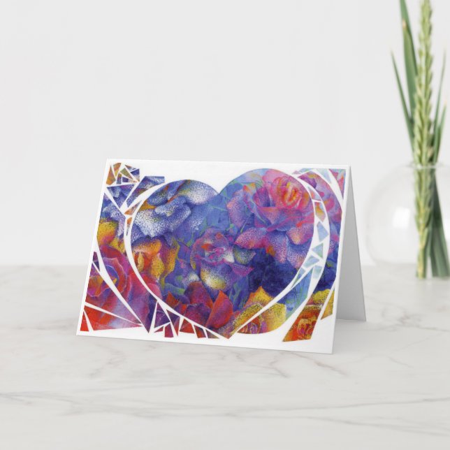 "Heart Garden" Carte de remerciements pliée (Devant)