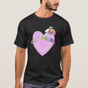 Heart Gay Pride Banana Lgbtq+ Parade Que Lesbian T-Shirt