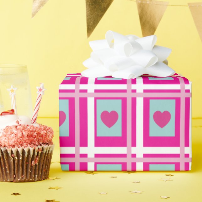 heart gift wrap for girls geschenkpapier (Geburtstagsparty)