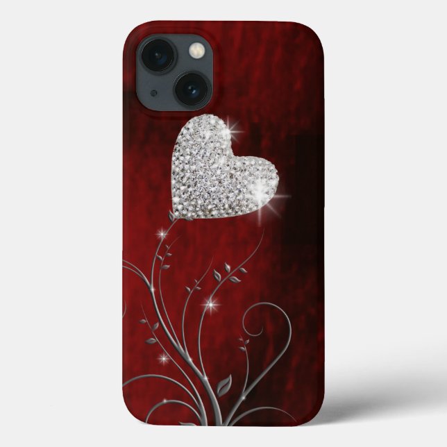 Heart Girly Lovely Red Case-Mate iPhone Hülle (Rückseite)