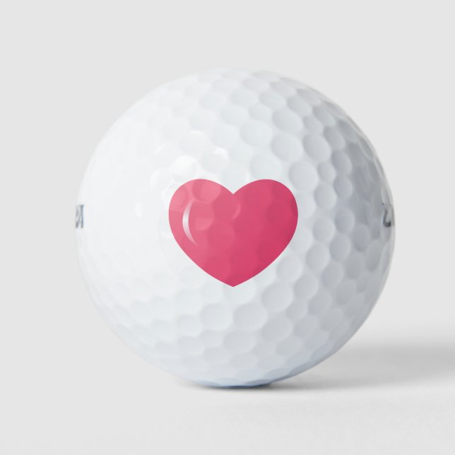 Heart Golf Balls Golfball (Vorderseite)