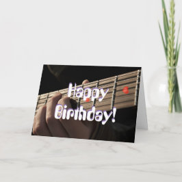 Heart Guitar Birthday Card Karte