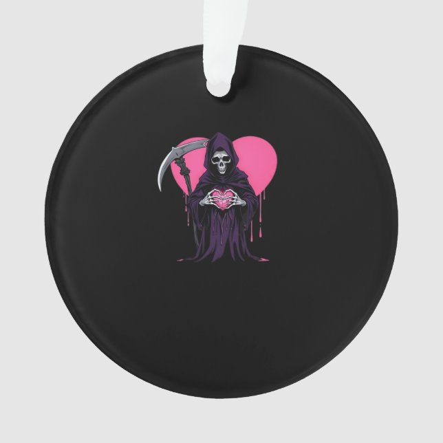 Heart Hands Sensenmann Classic Meme Ornament (Vorderseite)
