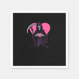 Heart Hands Sensenmann Classic Meme Serviette