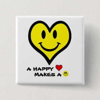 Heart Happy Face Button