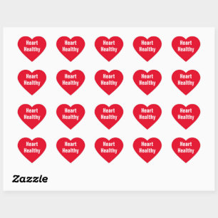 Heart Healthy Red Hearts Heart Sticker