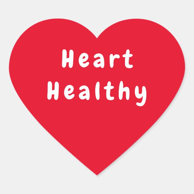 Heart Healthy Red Hearts Heart Sticker (Vorderseite)