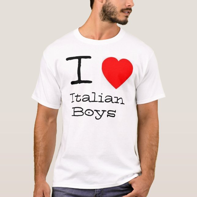 *heart* I Italiener-Jungen T-Shirt (Vorderseite)