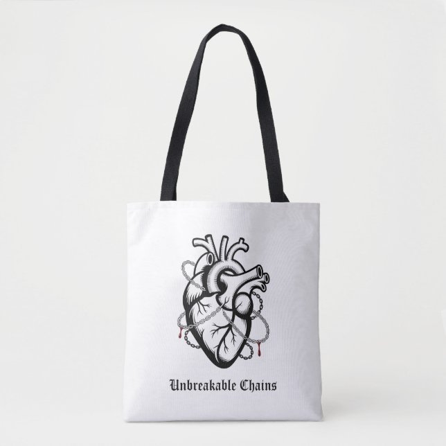 HEART IN CHAINS TASCHE (Vorderseite)