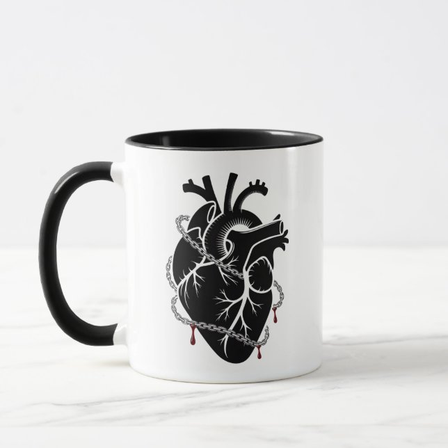 HEART IN CHAINS TASSE (Links)
