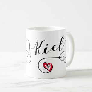 Heart Kiel Tasse, Deutschland Kaffeetasse